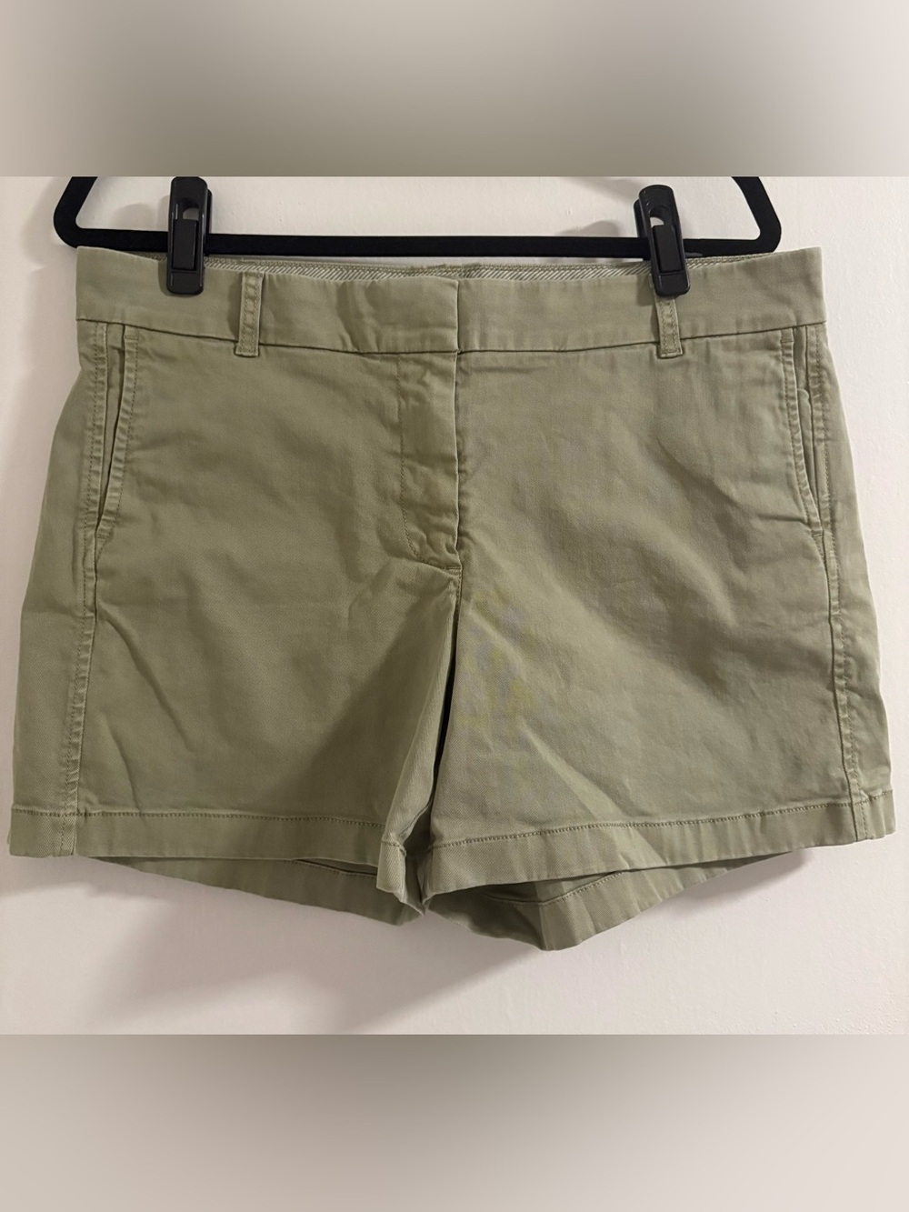 J. Crew Olive Tailored Cotton Chino Shorts 5”